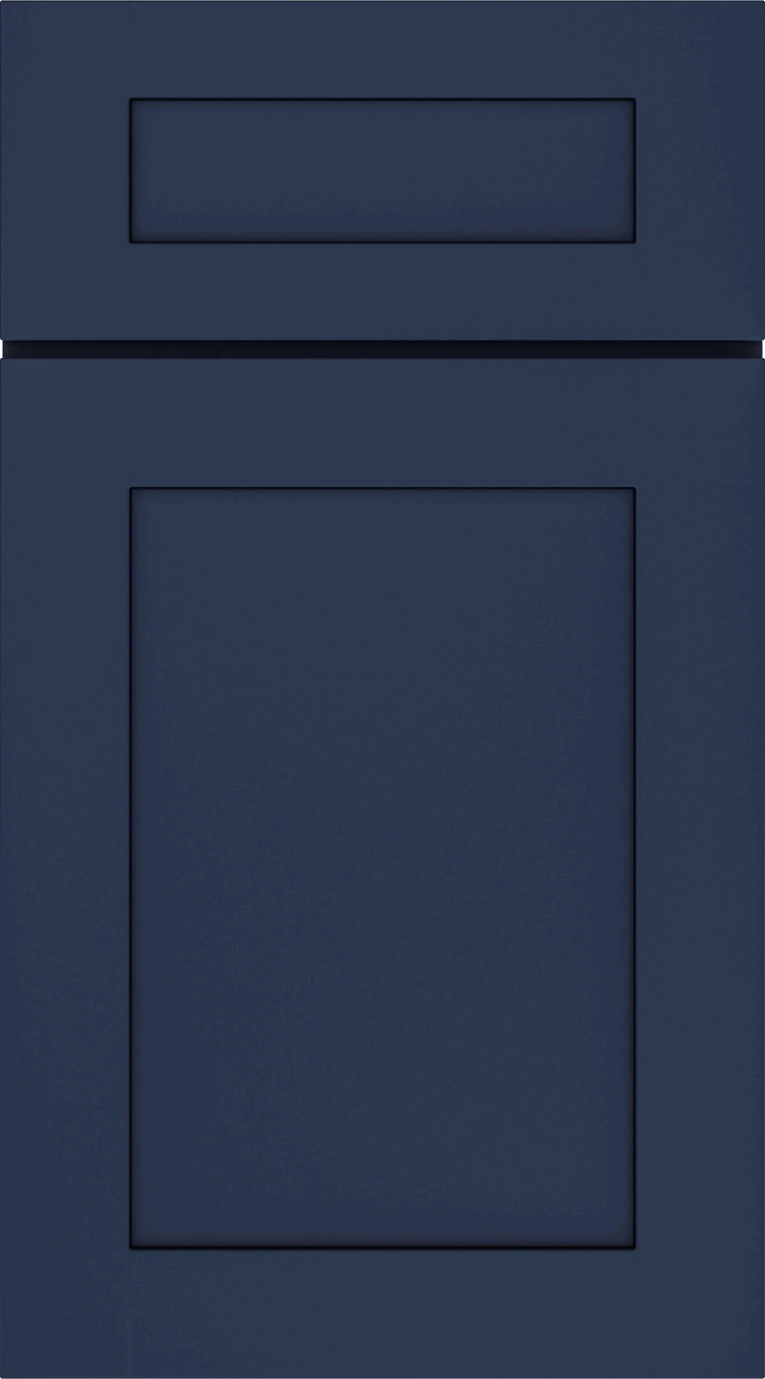 Shaker Navy cabinet door sample